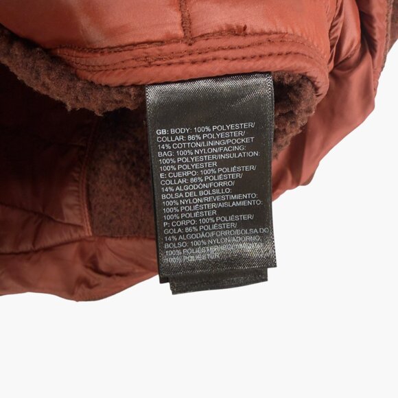 The North Face Maroon Red Indi Insulated Hooded Jacket Size Small - Picture 8 of 9